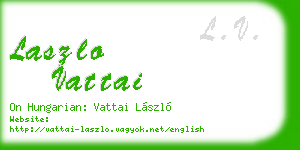 laszlo vattai business card