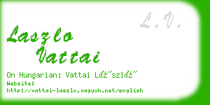 laszlo vattai business card